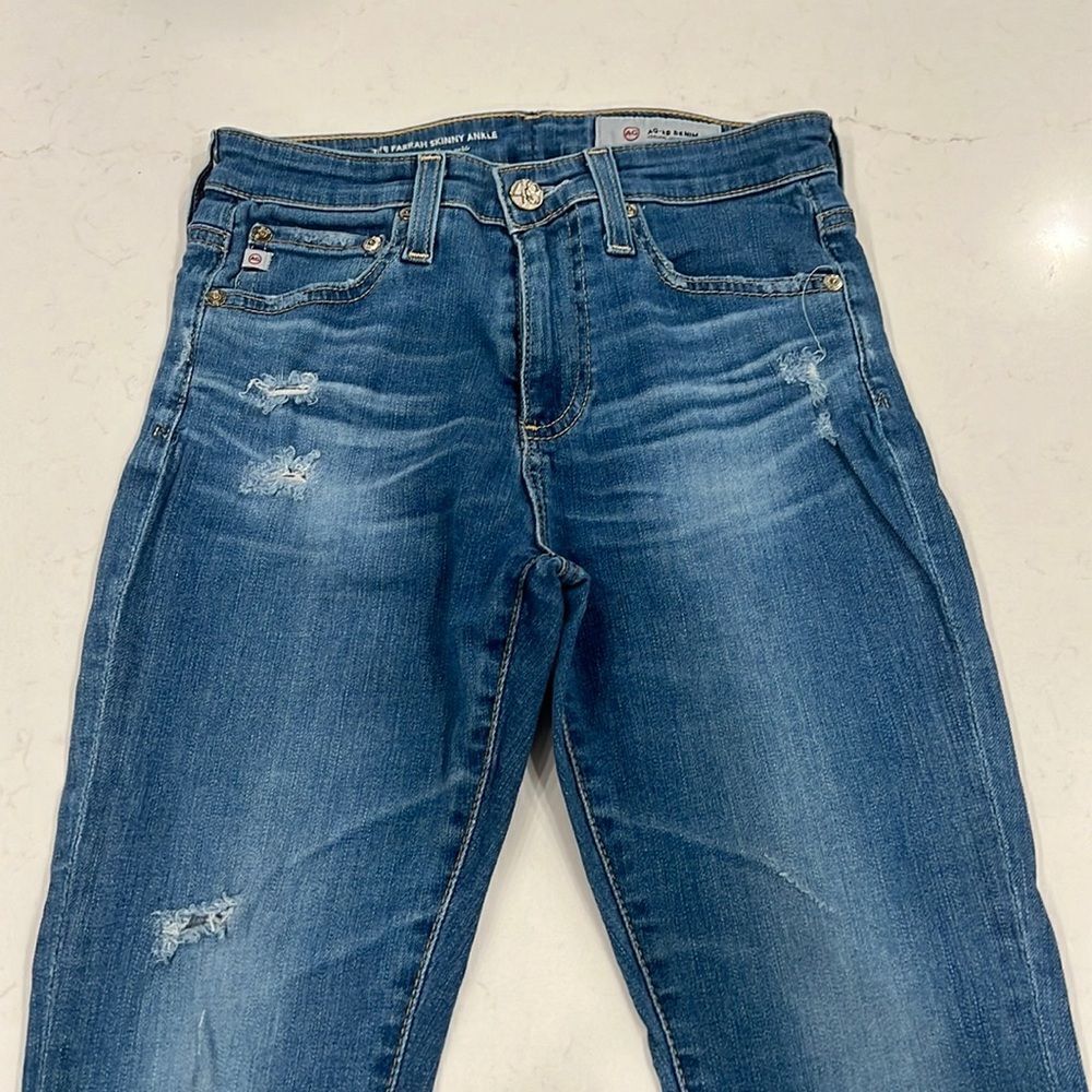AG Women’s Jeans The Farrah Skinny Ankle High Rise Size 24R‎